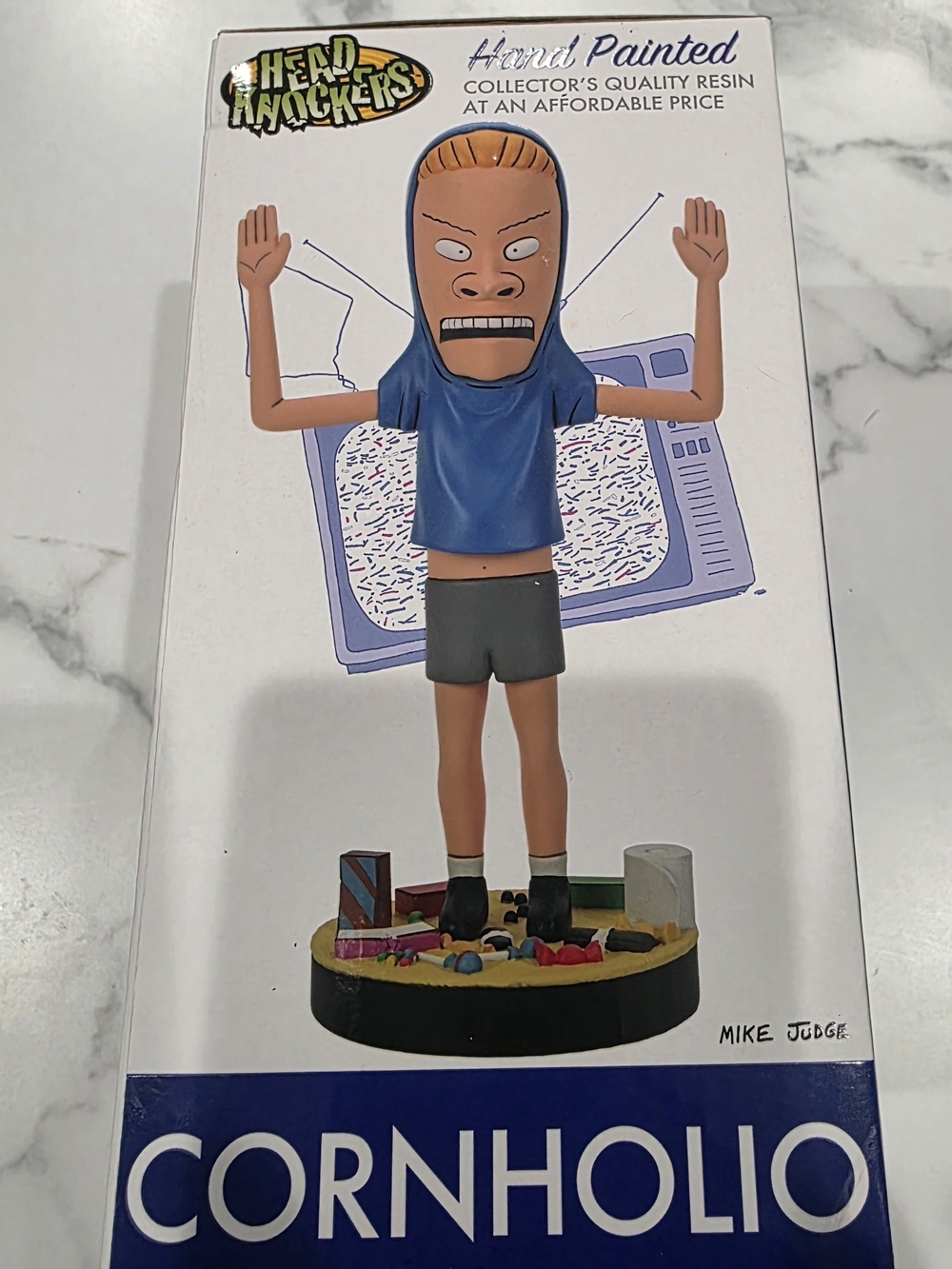 NECA Beavis & Butt-Head - Beavis Cornholio Head Knocker OpenBox